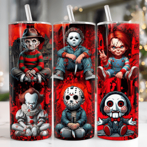 Slasher Squad Tumbler-Horror Icons, Sippy Mode